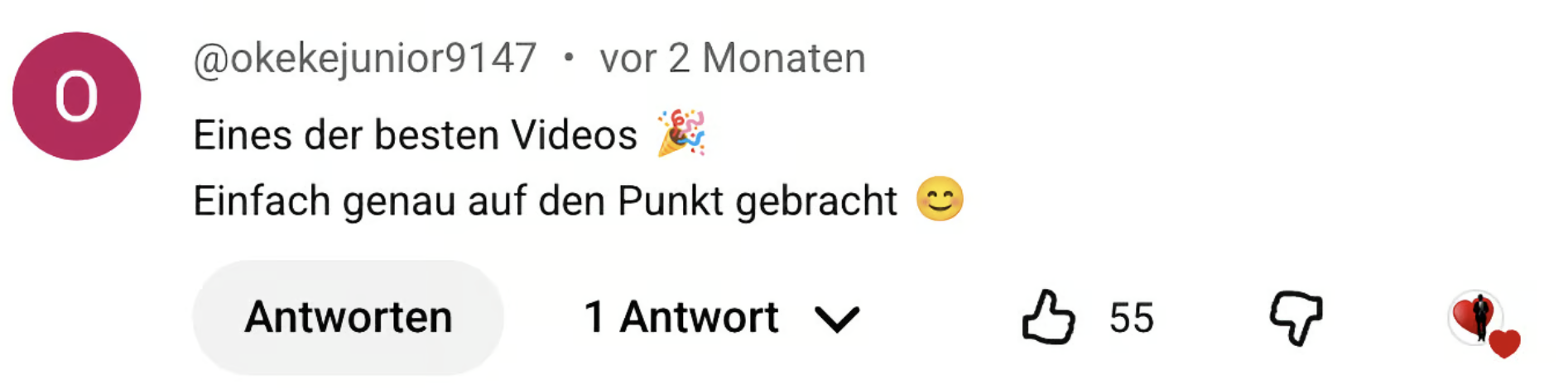 Kommentar von okekejunior: Eines der besten Videos